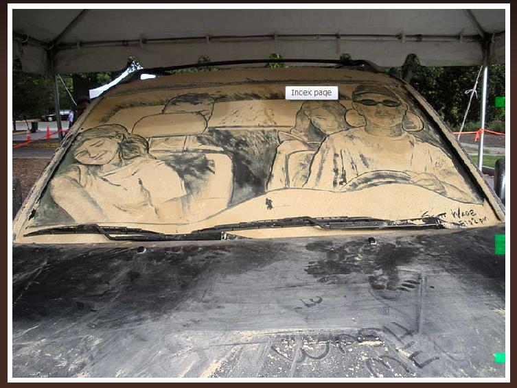 汚れた車のアート Unizine